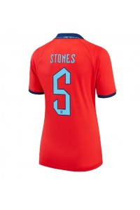 England John Stones #5 Fotballdrakt Borte Klær Dame VM 2022 Korte ermer